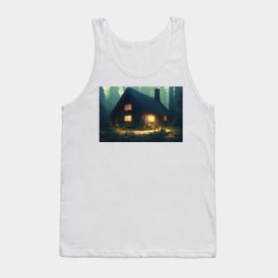 Magical ancient forest house Tank Top